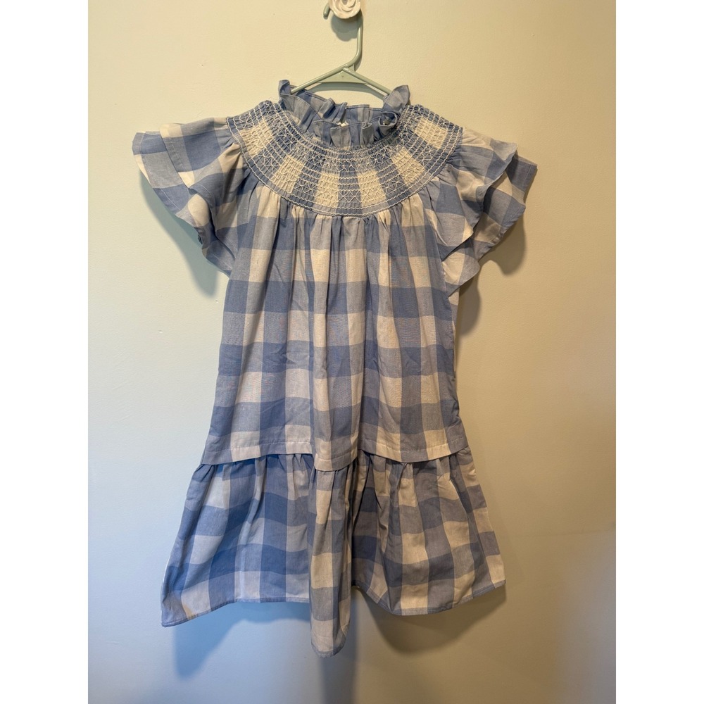 Pinch Gingham Smocked Mini Dress